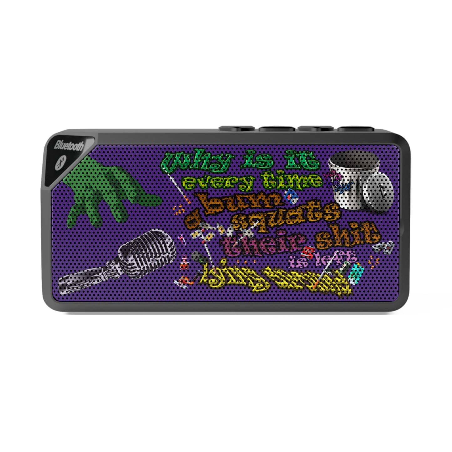 the bum's shit - Jabba Bluetooth Speaker (purple)