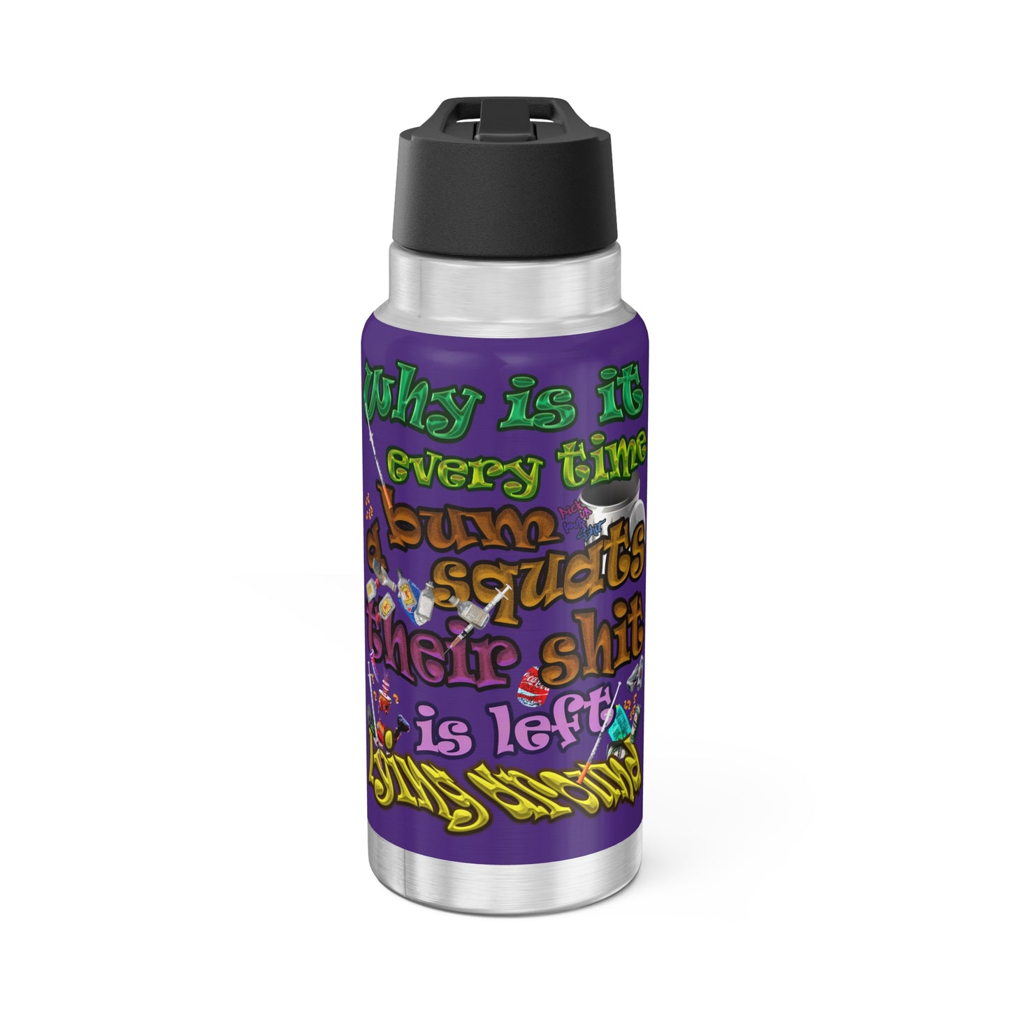 the bum's shit - Gator Tumbler, 32oz (purple)