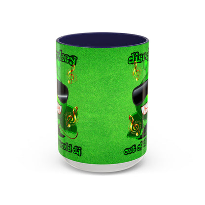 disc jockey - Accent Mug (green turf)