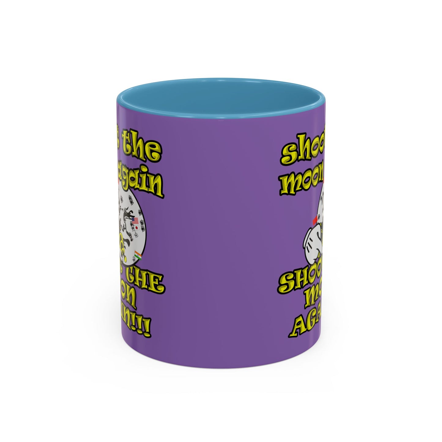 shoot the moon again - Accent Mug (light purple)