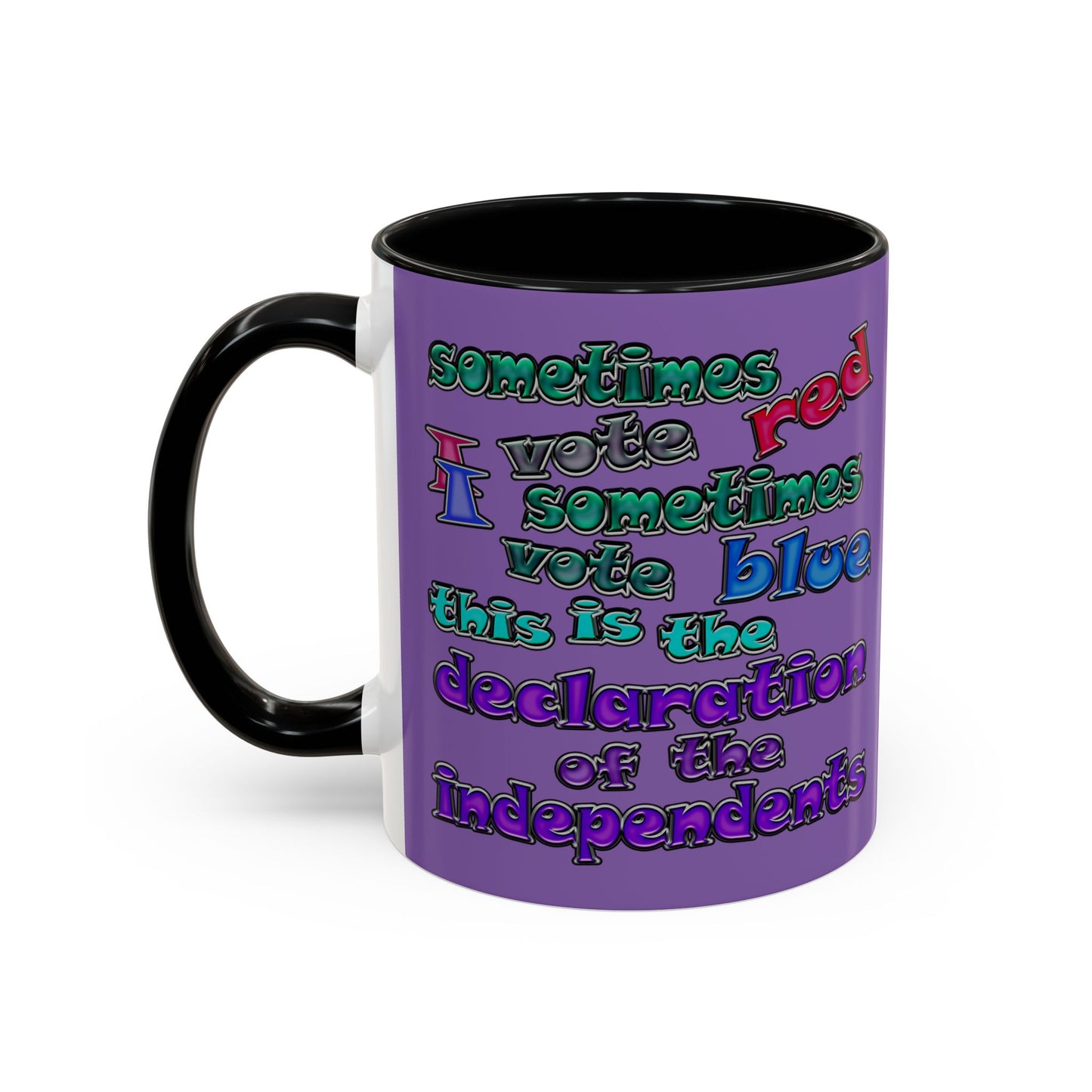 declaration of the independents - Accent Mug (light purple)