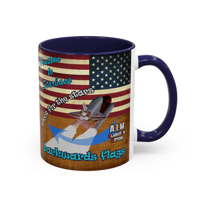 shoot for the stars - Accent Mug (brown papyrus)