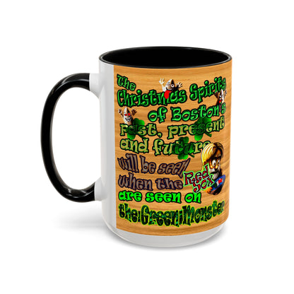 christmas spirits of boston - Accent Mug (butterscotch wood finish)