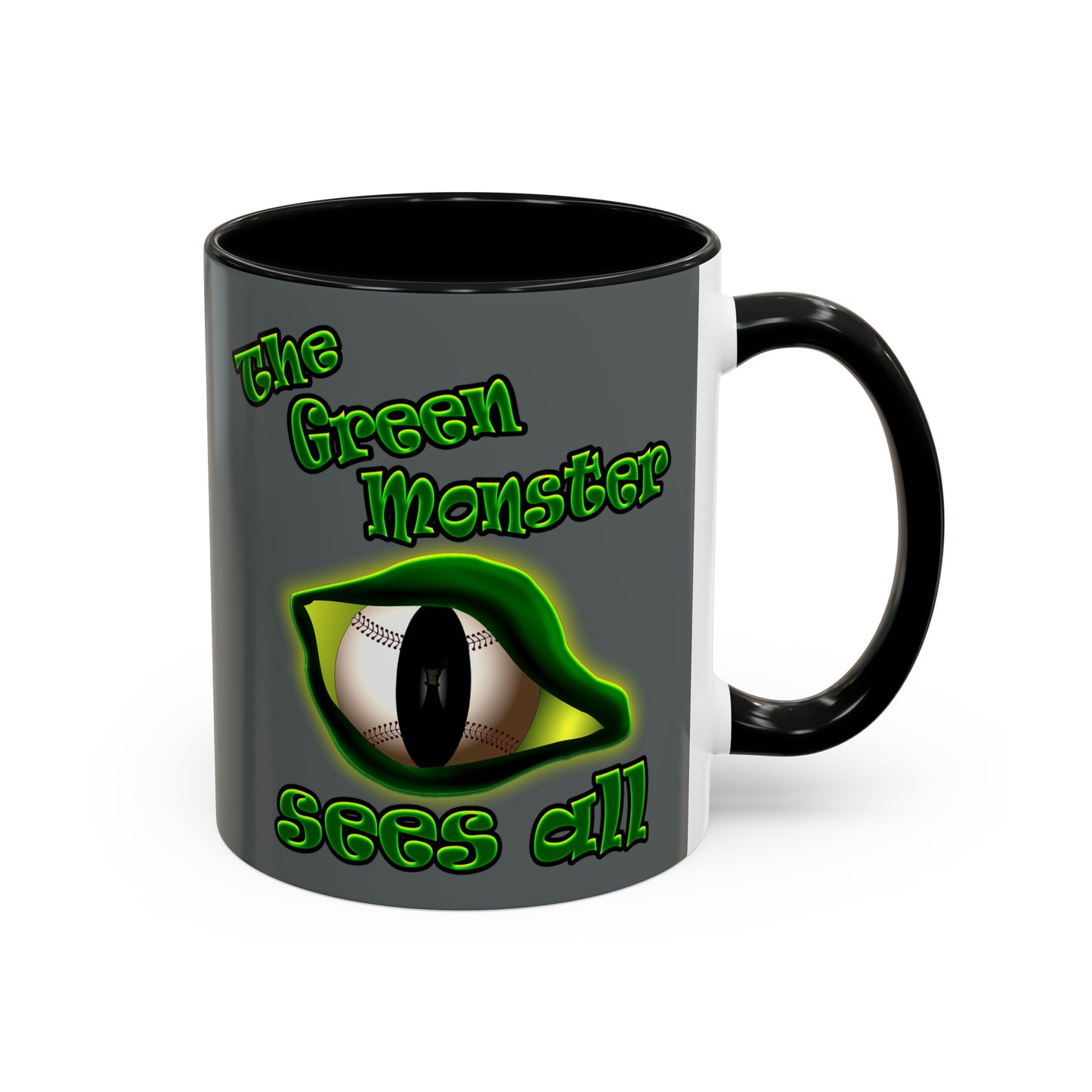 green monster - Accent Mug (dark grey)