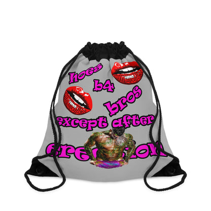 hoes b4 bros - Drawstring Bag (light grey)