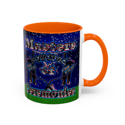 em cee squared - Accent Mug ('snoops' background)