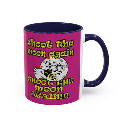 shoot the moon again - Accent Mug (pink)