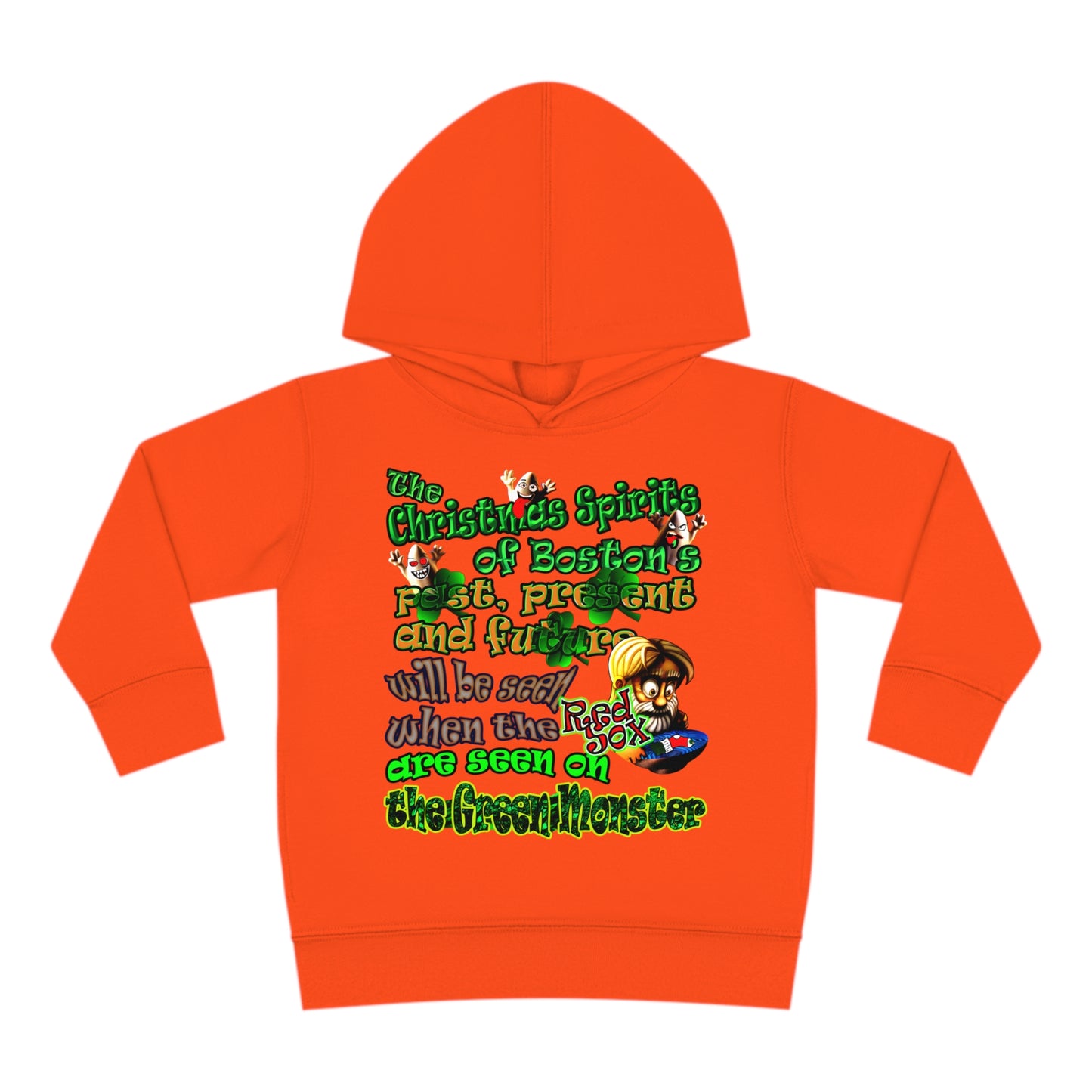 christmas spirits of boston - Toddler Pullover Fleece Hoodie