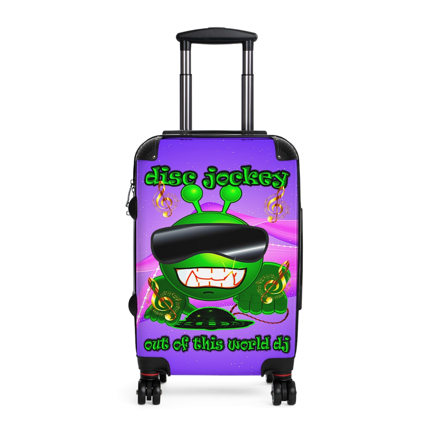 disc jockey - Suitcase (purple-pink wave)