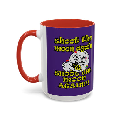 shoot the moon again - Accent Mug (purple)