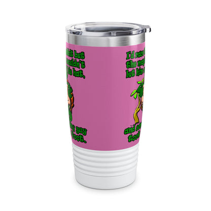 turtle race - Ringneck Tumbler, 20oz (light pink)