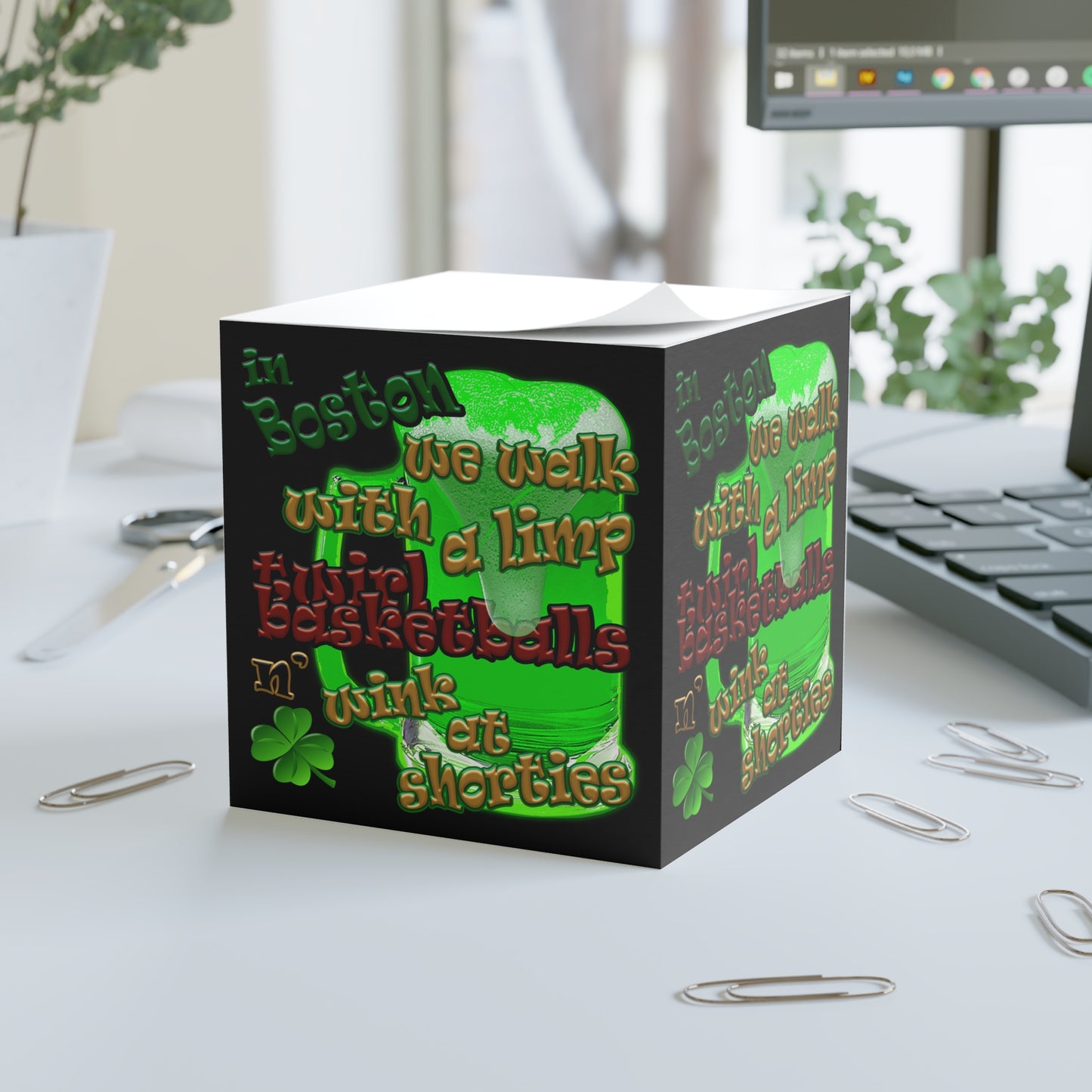 celtic's logo - note cube (black)