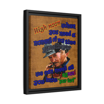 high noon - framed canvas art (brown papyrus)