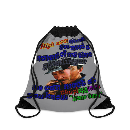 high noon - Drawstring Bag (grey)