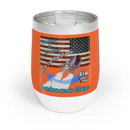 shoot for the stars - Chill Wine Tumbler (orange)