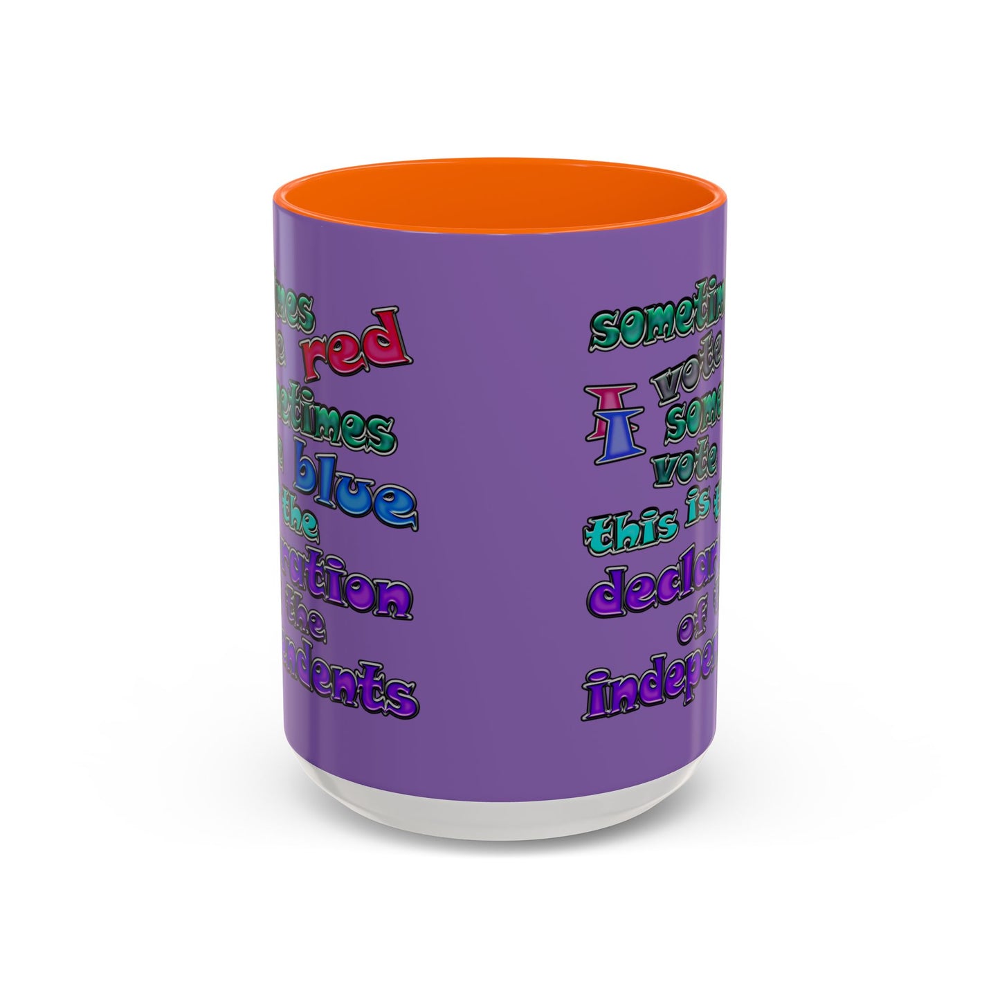 declaration of the independents - Accent Mug (light purple)