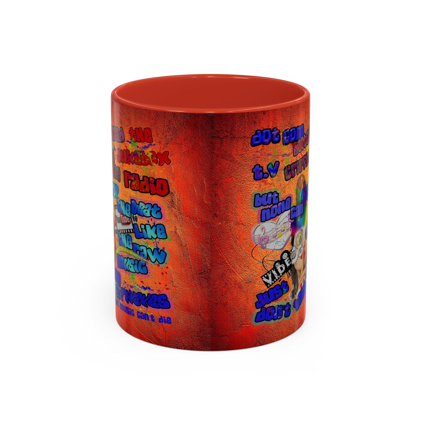 drop the beat - Accent Mug (burnt orange)
