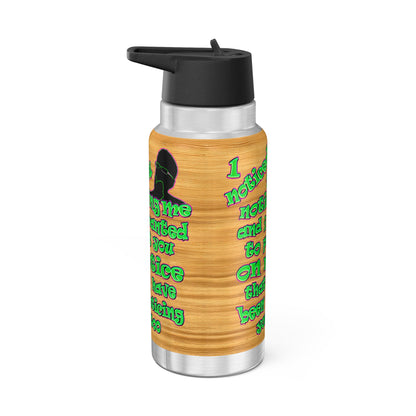 noticed you noticing - Gator Tumbler, 32oz  (butterscotch wood finish)
