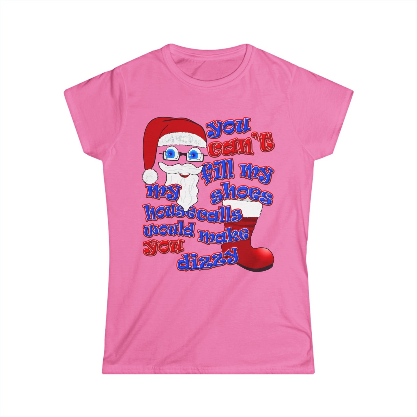 santa's shoes - Women's Softstyle Tee