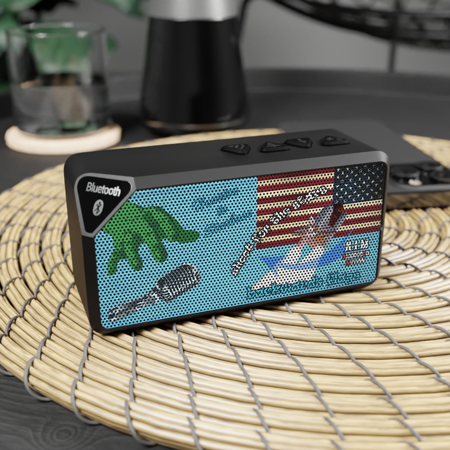 shoot for the stars - Jabba Bluetooth Speaker (faded blue)