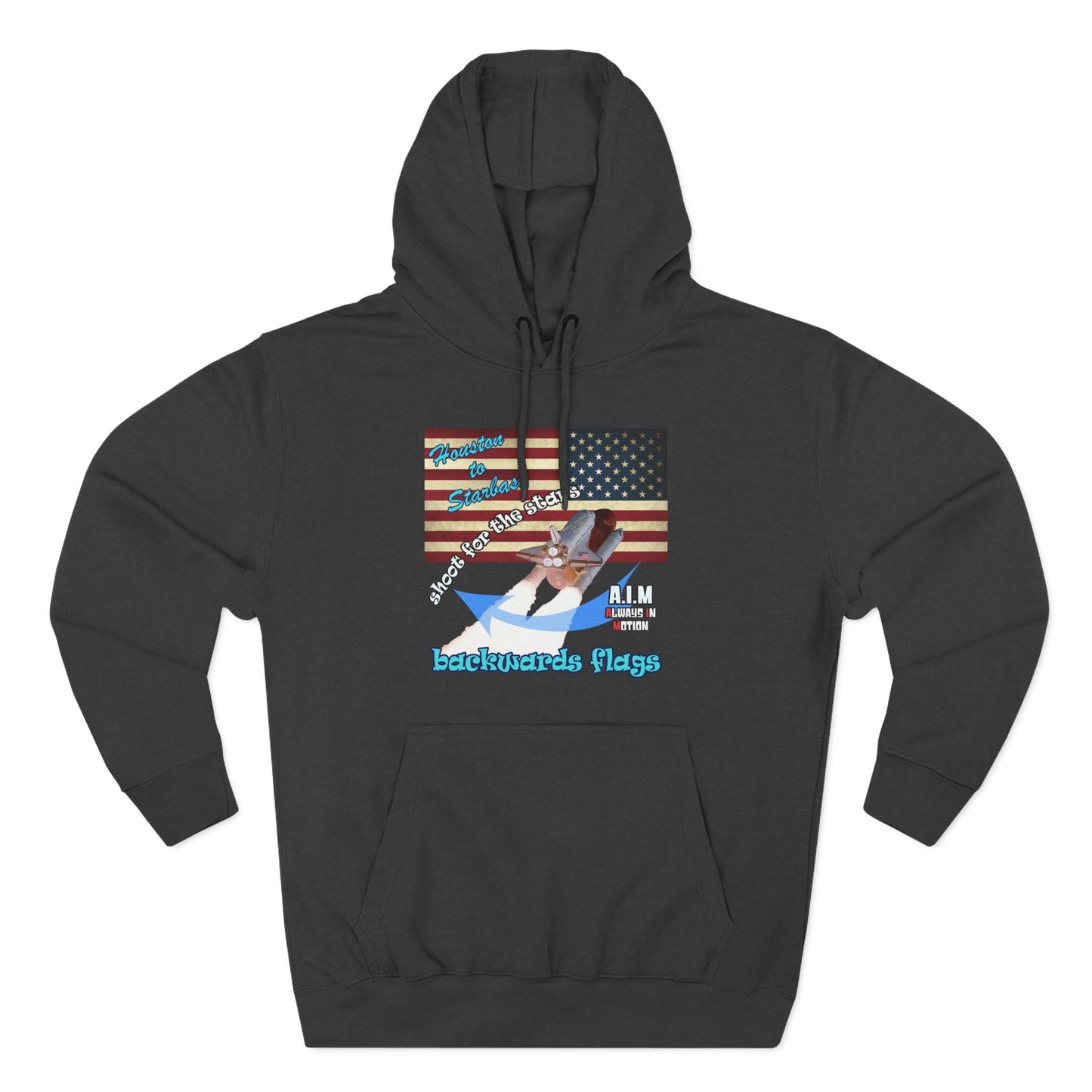 shoot for the stars - Three-Panel Fleece Hoodie