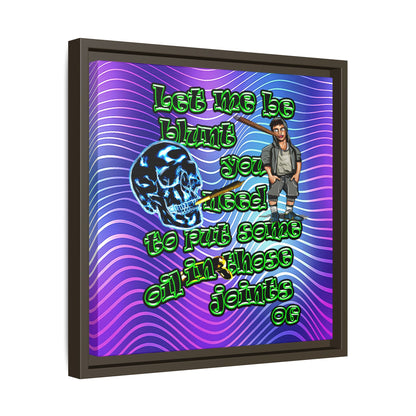 og - framed canvas art (purple wave)