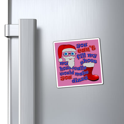 santa's shoes - Magnets - (light pink)