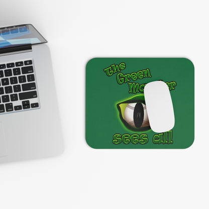 green monster - Mouse Pad (Rectangle) (dark green)