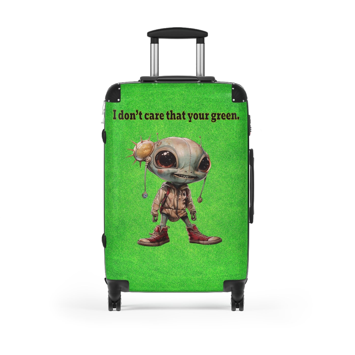 I don't care that your green - Suitcase (green turf)