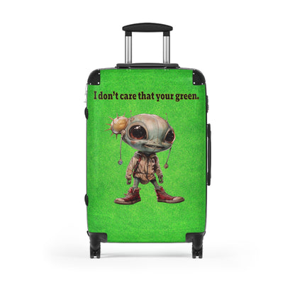 I don't care that your green - Suitcase (green turf)