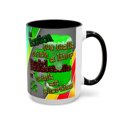 celtics logo - Accent Mug (rainbow split)