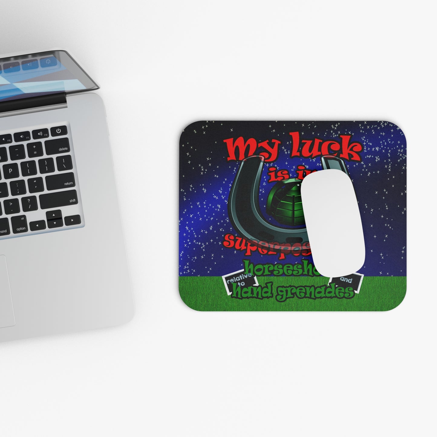 my luck - Mouse Pad (Rectangle) ('snoops' background)