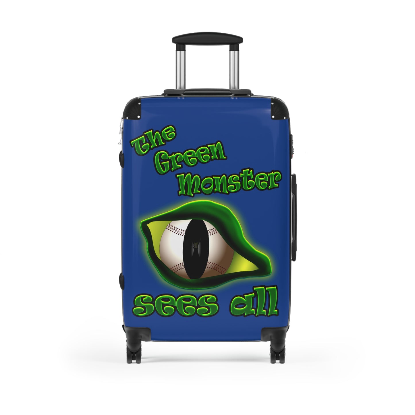 green monster - Suitcase (dark blue)