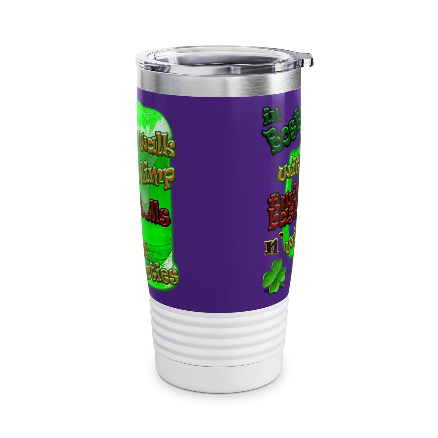 celtics logo - Ringneck Tumbler, 20oz (purple)