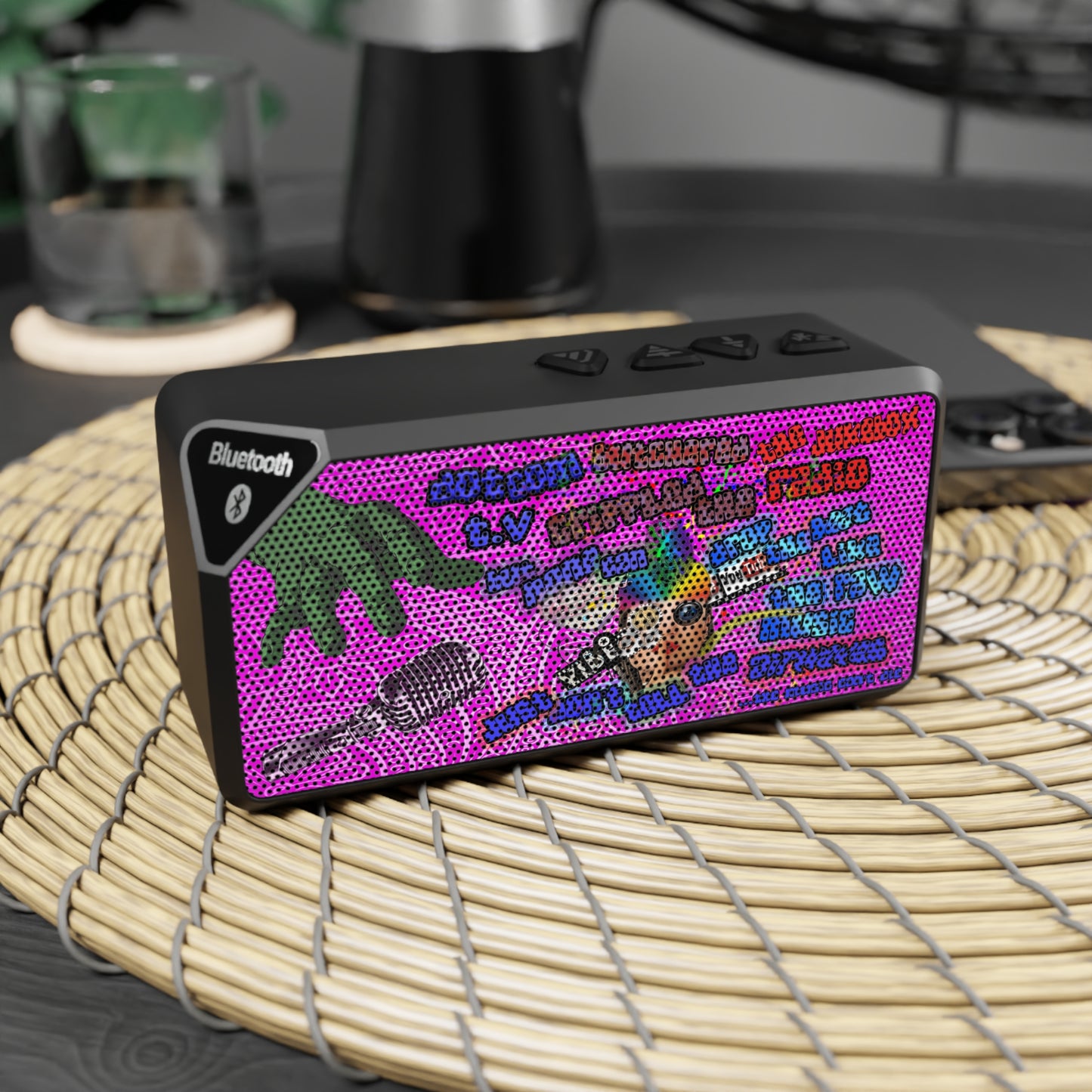 drop the beat - Jabba Bluetooth Speaker (pink swirl)