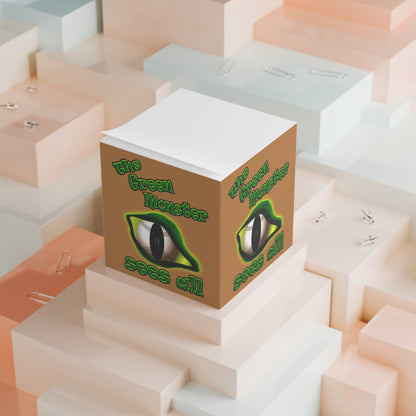 green monster - note cube (light brown)