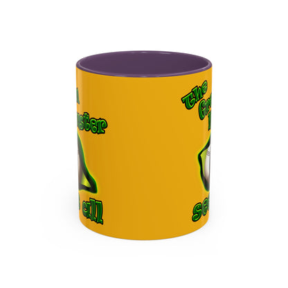 green monster - Accent Mug (yellow)