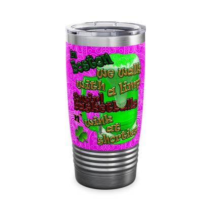 celtics logo - Ringneck Tumbler, 20oz (pink swirl)