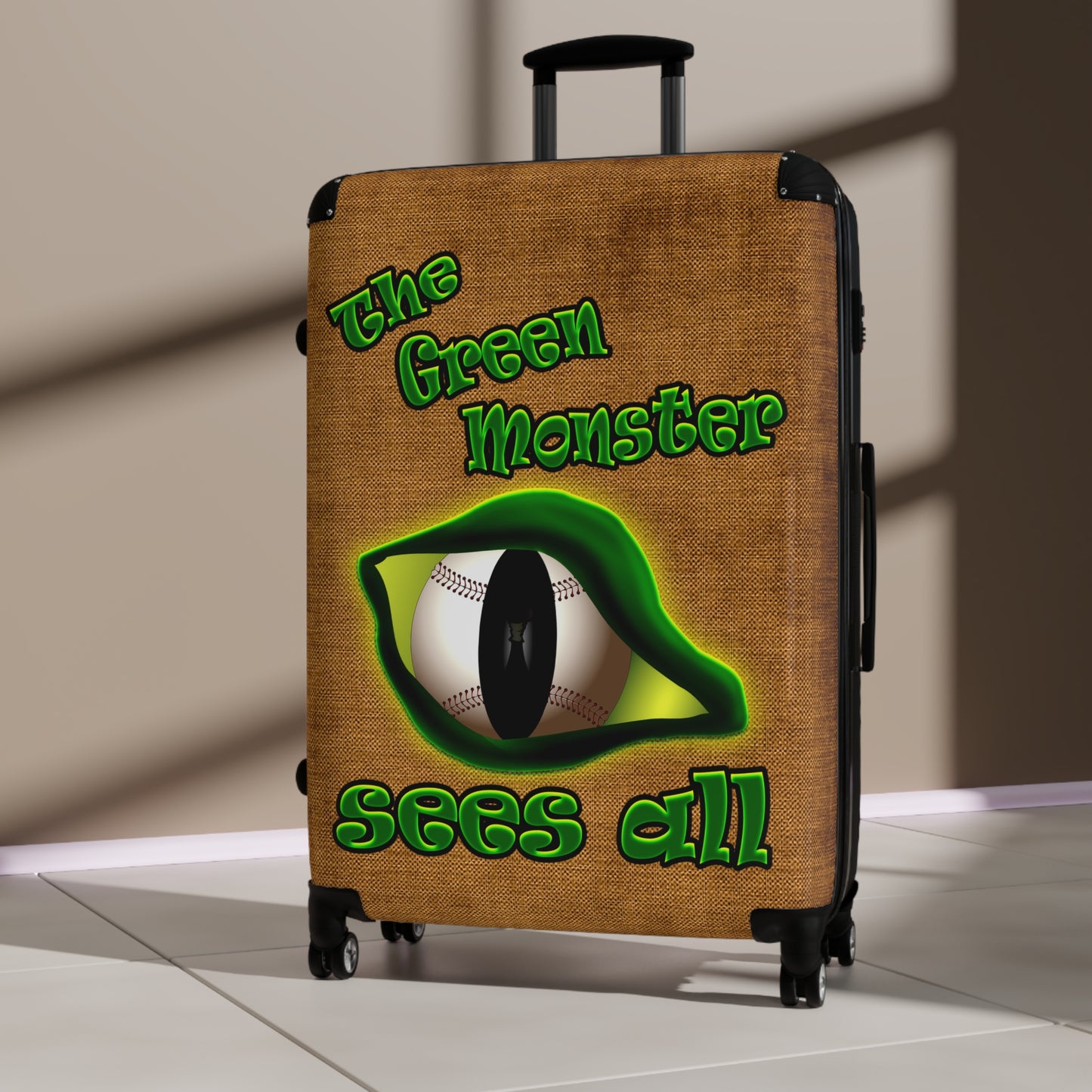 green monster - Suitcase (brown papyrus)