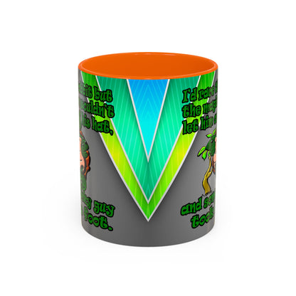 turtle race - Accent Mug (rainbow split)