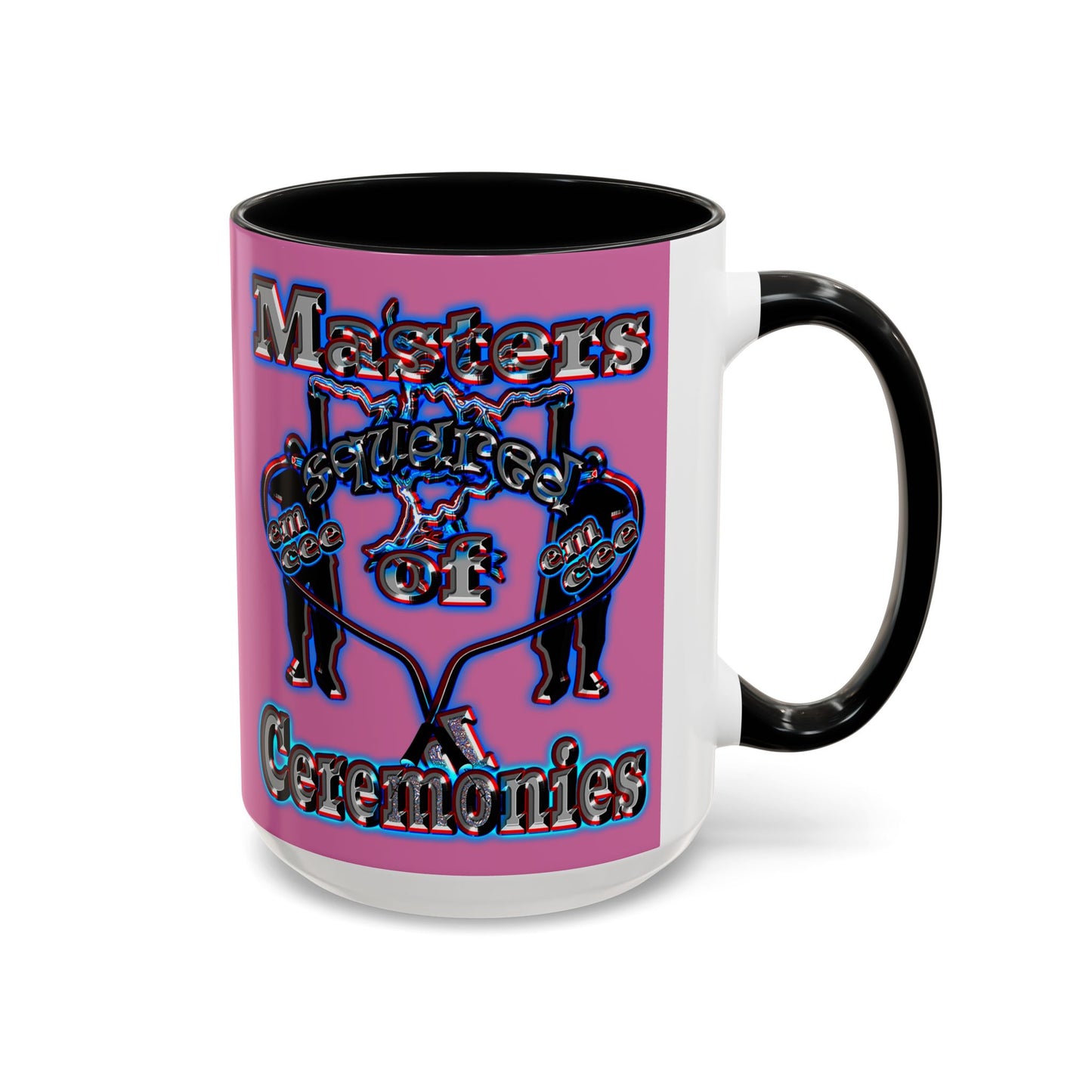 em cee squared - Accent Mug (light pink)
