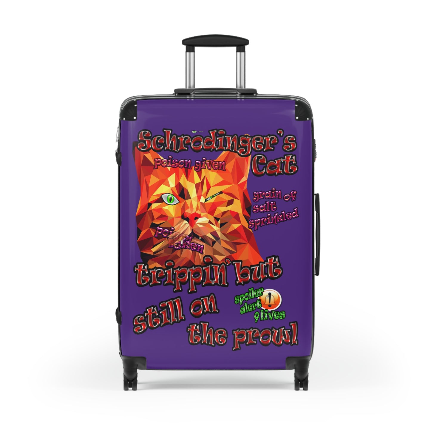 schrodinger's cat - Suitcase (purple)