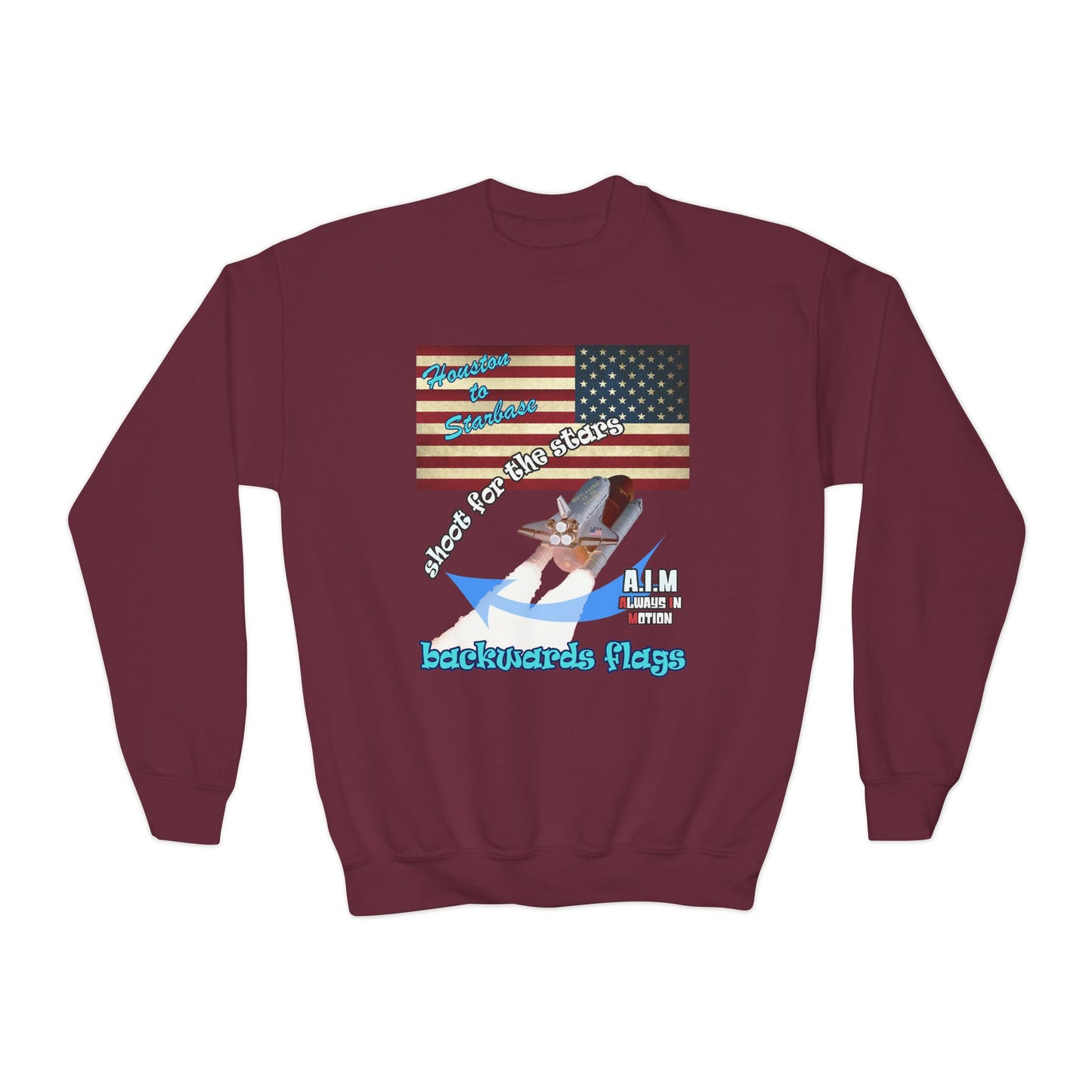 shoot for the stars - Youth Crewneck Sweatshirt