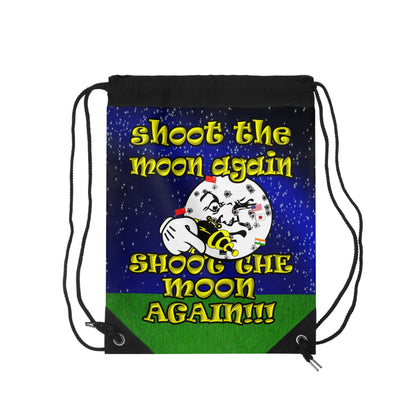 shoot the moon again - Drawstring Bag ('snoops' background)
