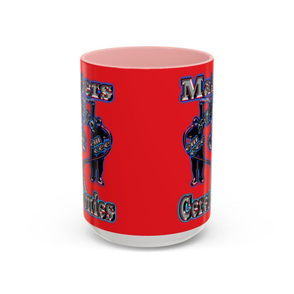 em cee squared - Accent Mug (red)