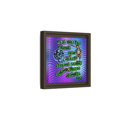 og - framed canvas art (purple wave)
