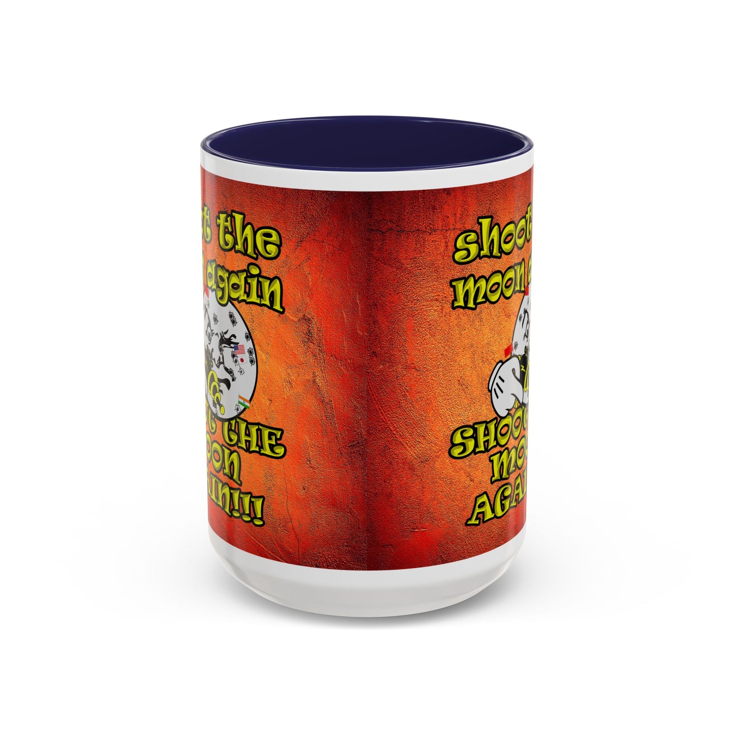 shoot the moon again - Accent Mug (burnt orange)