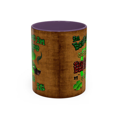 celtics logo - Accent Mug (brown papyrus)