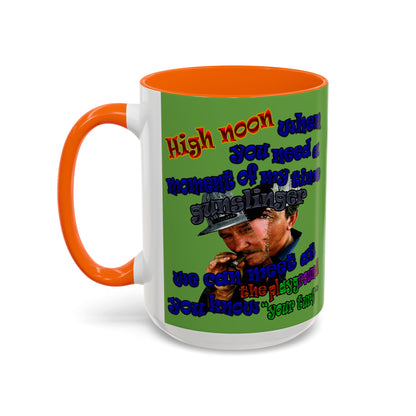 high noon - Accent Mug (green)