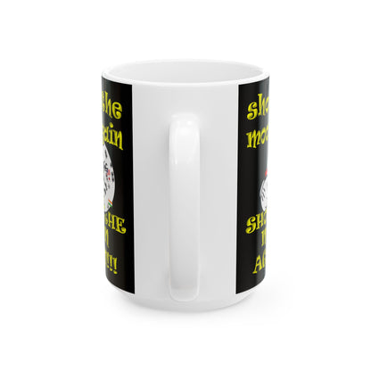 shoot the moon again - White Mug (black)